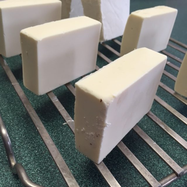 making soap