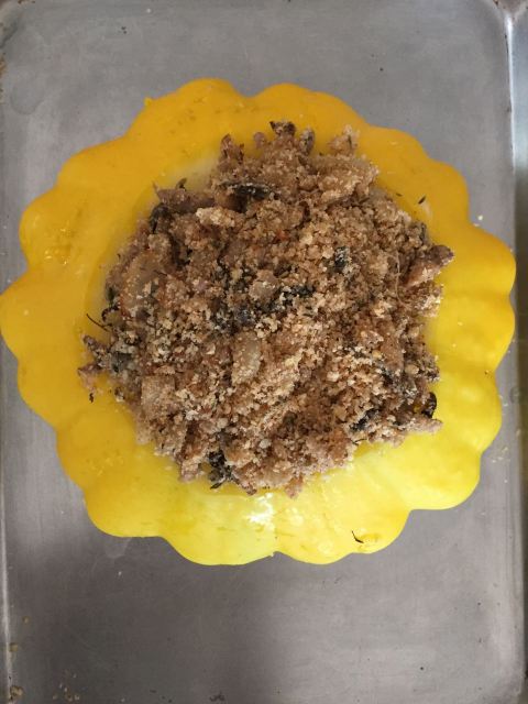 cooking patty pan squash