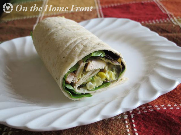 Corn Salad on a Wrap!