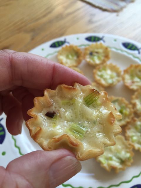 Brie Leek Tartlets