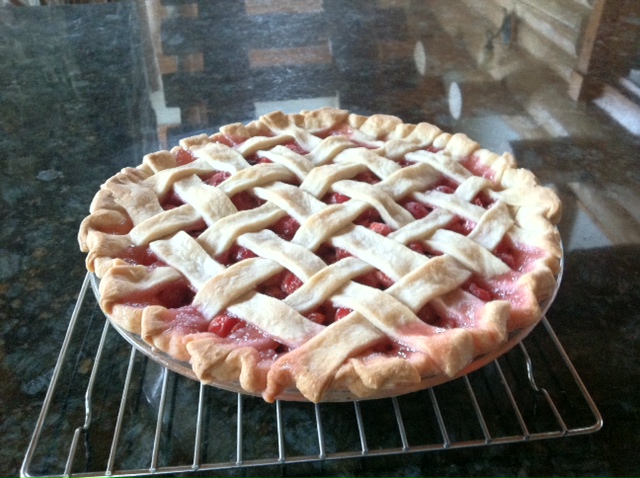 dessert, pie, cherries, Recipe Box