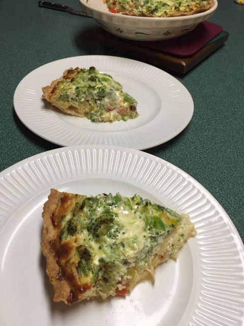 Broccoli Leek Quiche