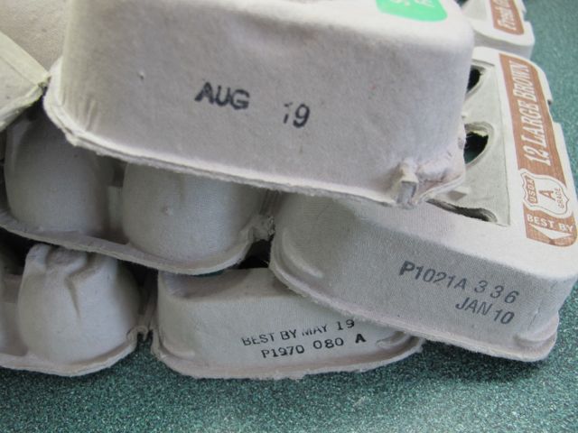 Have you ever noticed the dates on egg cartons?