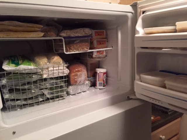 Clean organized freezer