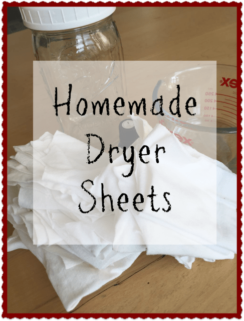 homemade dryer sheets