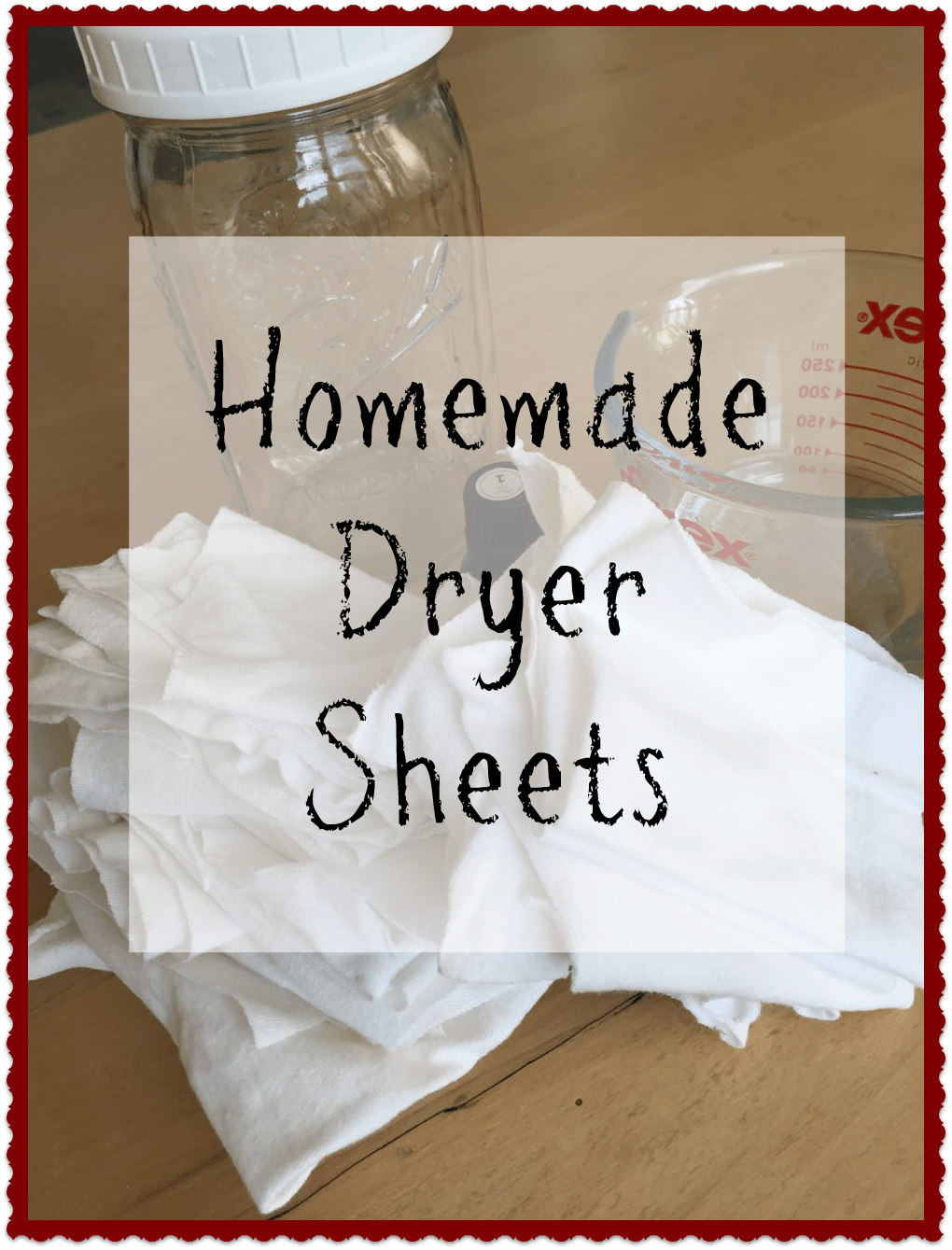 homemade dryer sheets