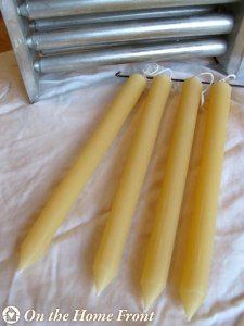 Homemade Beeswax Candles