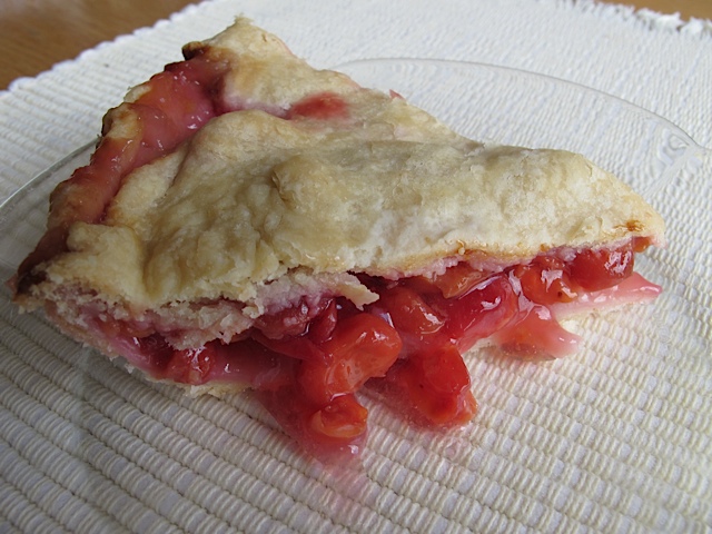 dessert, pie, cherries