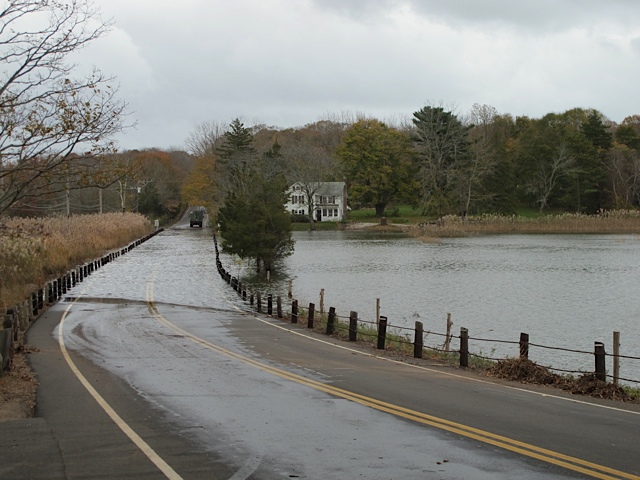 Flooded streets. Superstorm Sandy