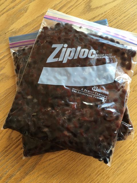 Beans for the freezer