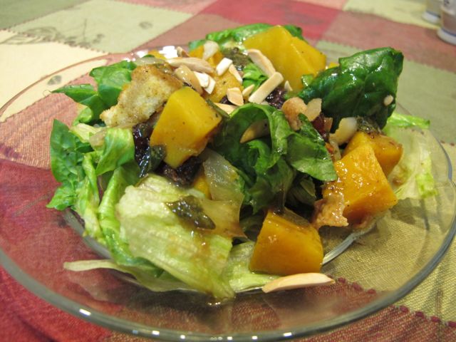 salad, winter squash