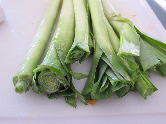 fall vegetables, leeks, garden