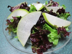 salad, recipes, pears, lettuce