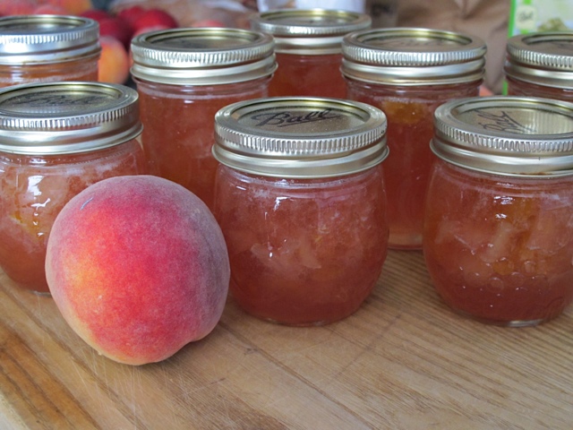 jam, peaches