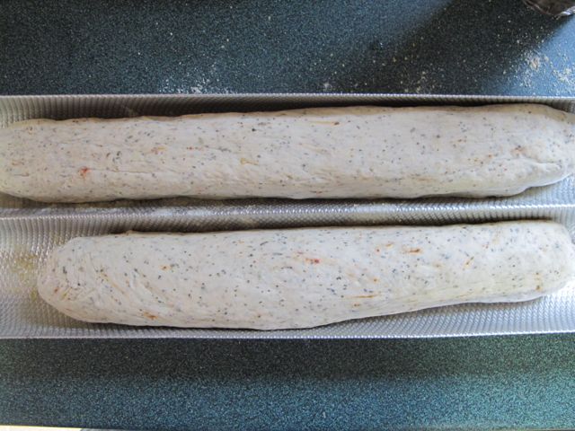 Place loaves in your pan or baking sheet and allow to rise.