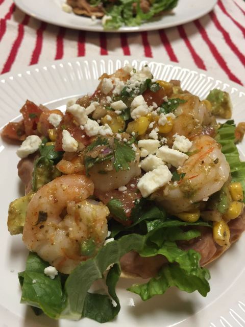 Grilled Shrimp Tostadas