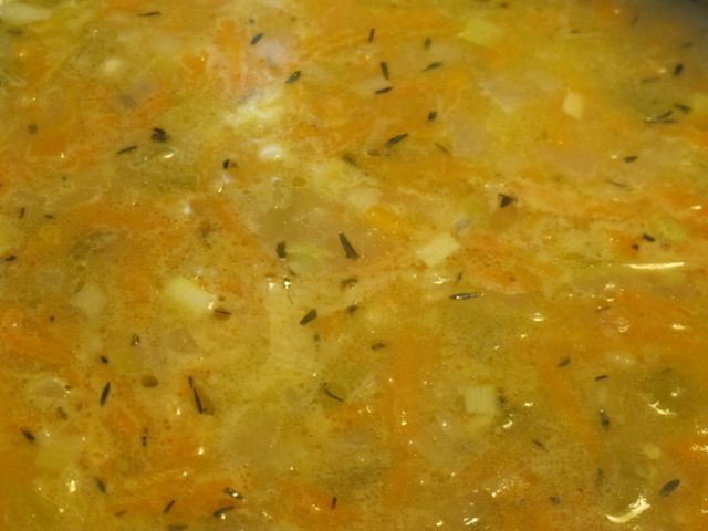 Let simmer until vegetables are tender.