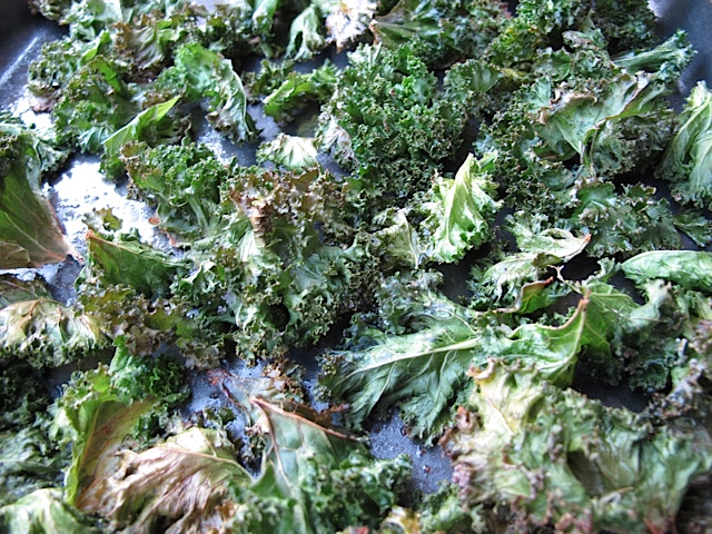 baked snack, kale, Cooking with kale