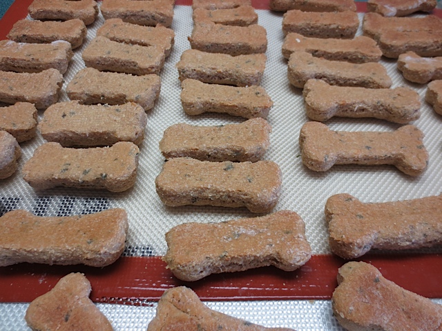 Finished Dog Biscuits. homemade treats