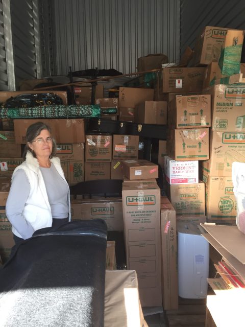 organizing a storage unit