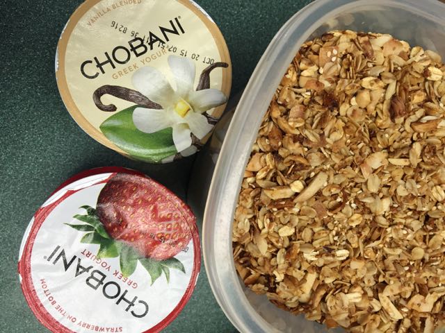 Granola and yogurt