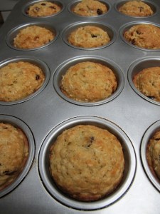 muffins, homemade, cranberry oatmeal