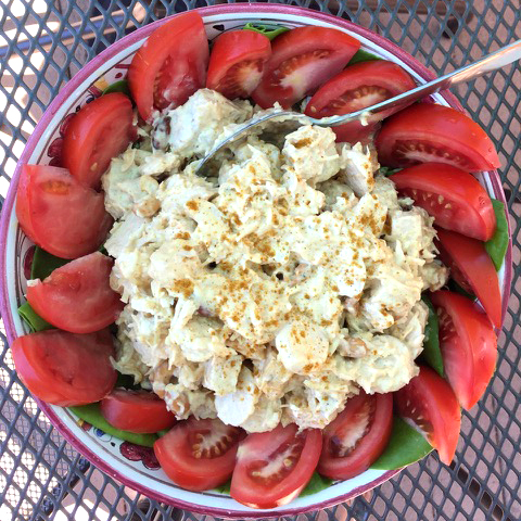 Chicken, Fruit and Curry Salad