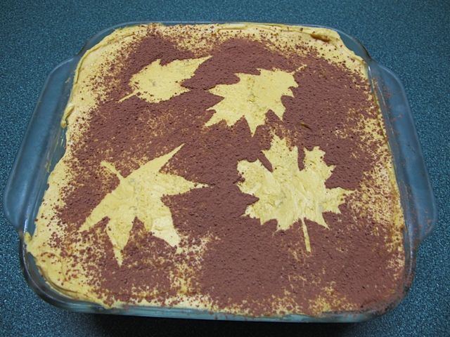 fall leaves, icebox cake