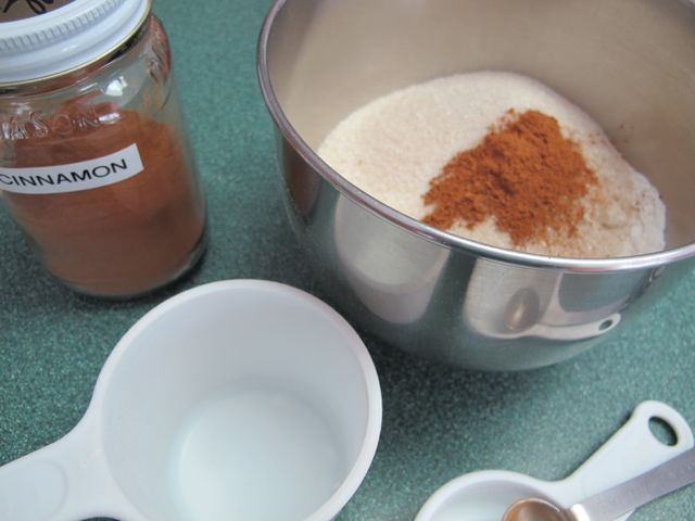 Combine your dry ingredients in a bowl.