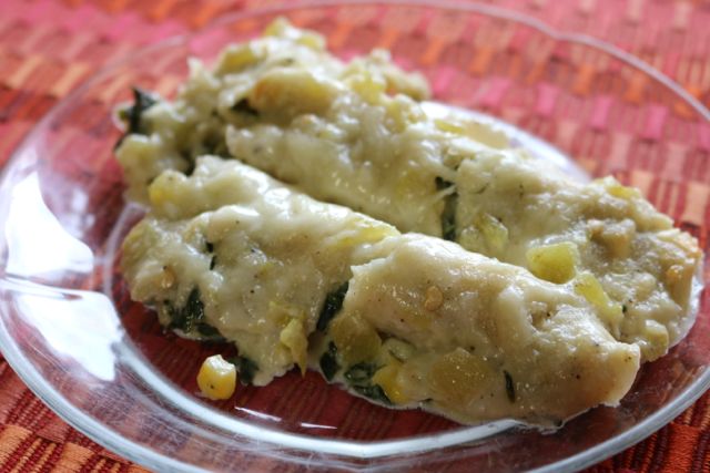 Creamy Spinach Enchiladas