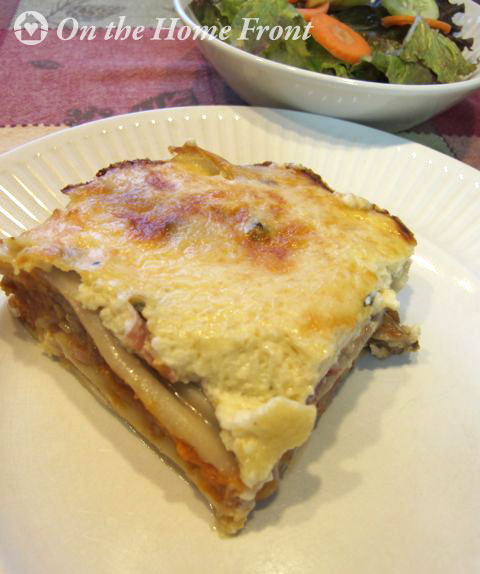 Pumpkin, Prosciutto and Parmesan Lasagna
