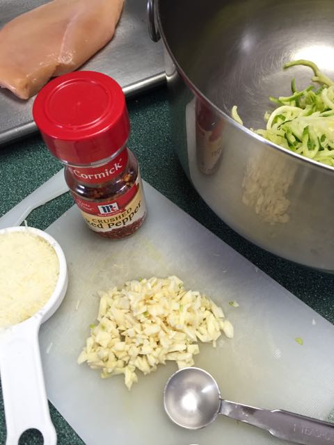 Zucchini Parmesan Crusted Chicke