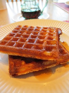 breakfast, amazing waffles