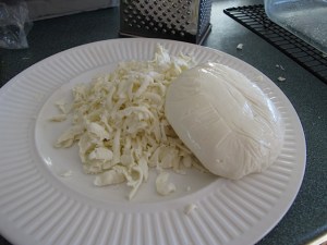 Fresh mozzarella homemade cheese, mozzarella