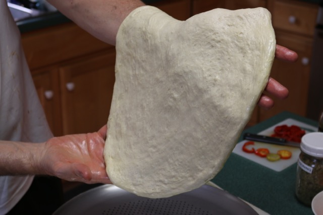 Forming the dough.