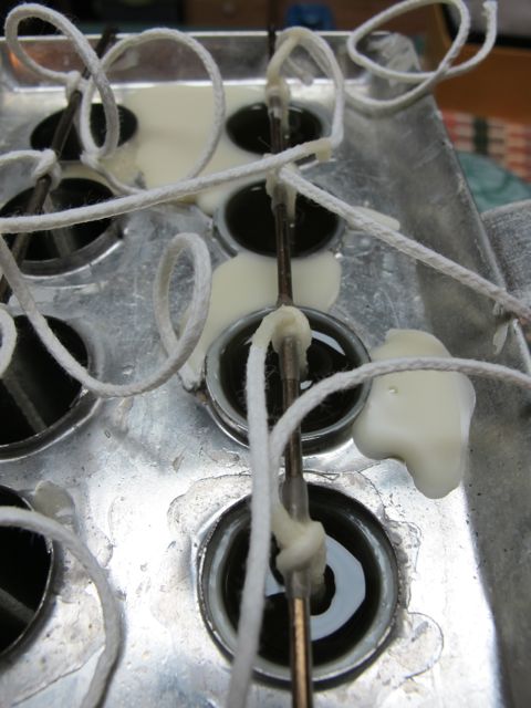 You may have to add more melted wax to level out the base.