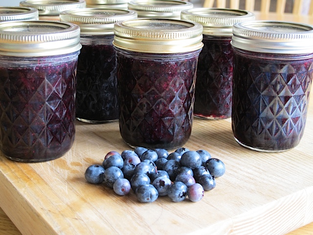 preserves, blueberries