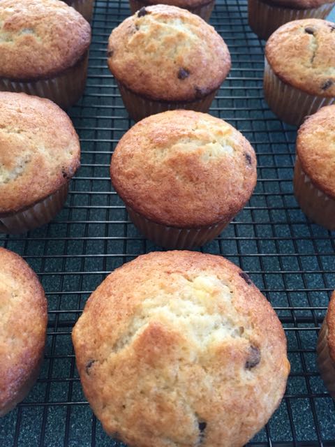 Roasted Banana Muffins
