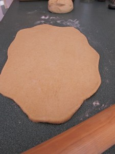 making bread, bread dough