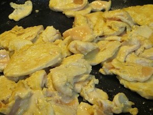 chicken, cooked chicken, stir-fry