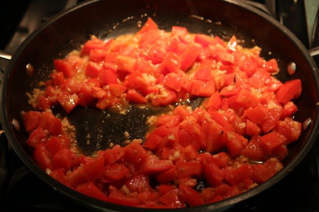 Pasta with Garlicky Shrimp