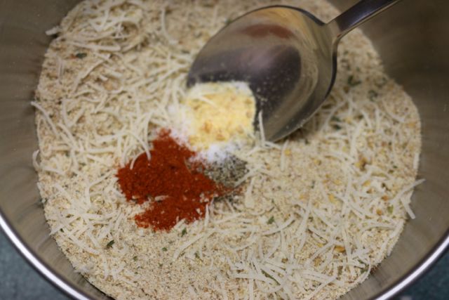 Combine ingredients for the crumbs.