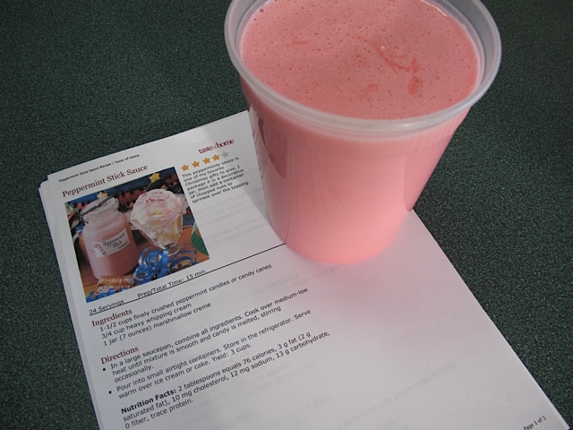 ice cream topping, peppermint candy canes