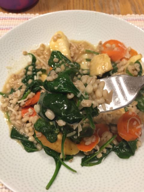 Barley with Roasted Parsnips and Carrots