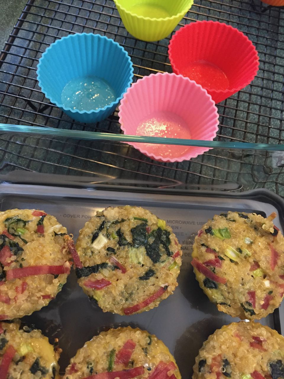 Spinach and Bacon Quinoa Muffins