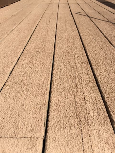 cracks in deck