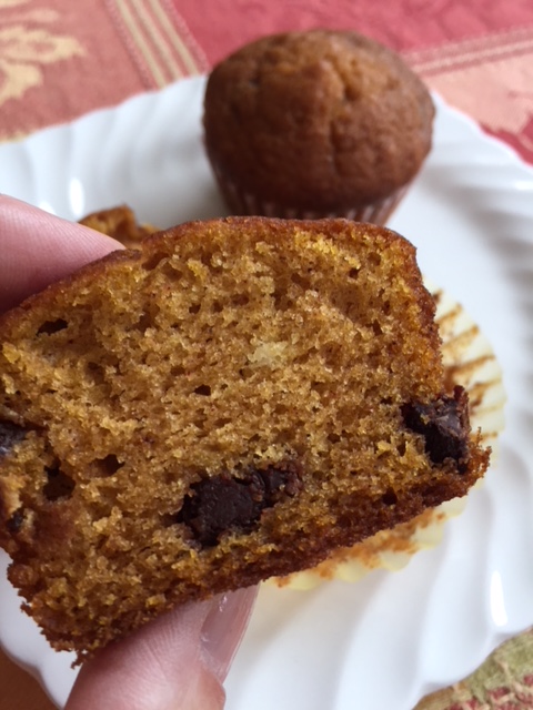 Pumpkin Chocolate Chip Muffins