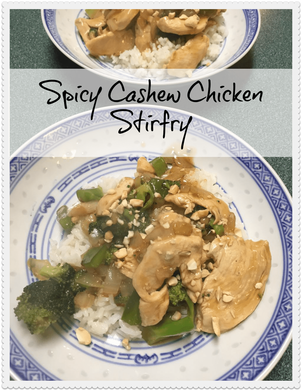 Spicy cashew chicken stir-fry