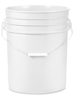 Food grade white bucket.