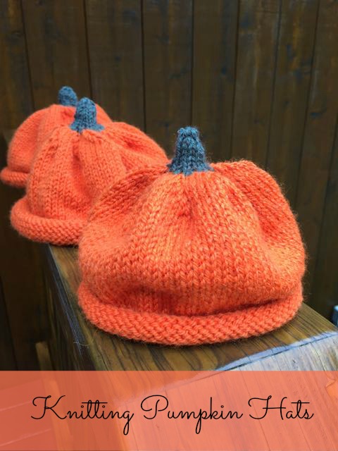 knitting pumpkin hats